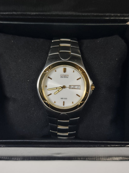 Citizen Eco-Drive Men’s Two-Tone Solar Powered Watch