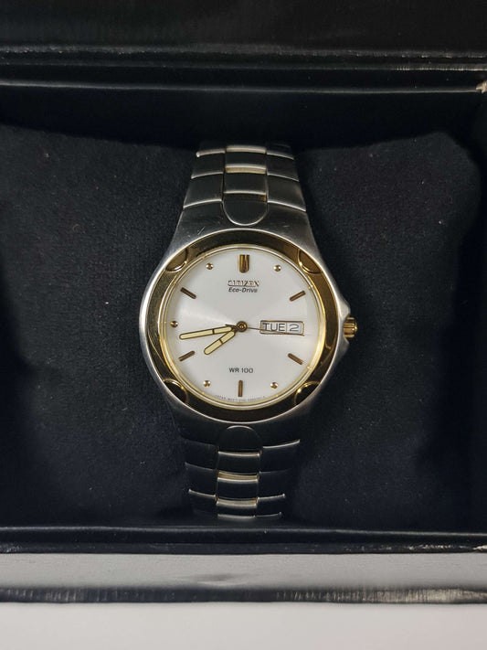 Citizen Eco-Drive Men’s Two-Tone Solar Powered Watch