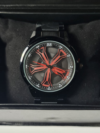 Ferrari Red Wheel With Black Chain