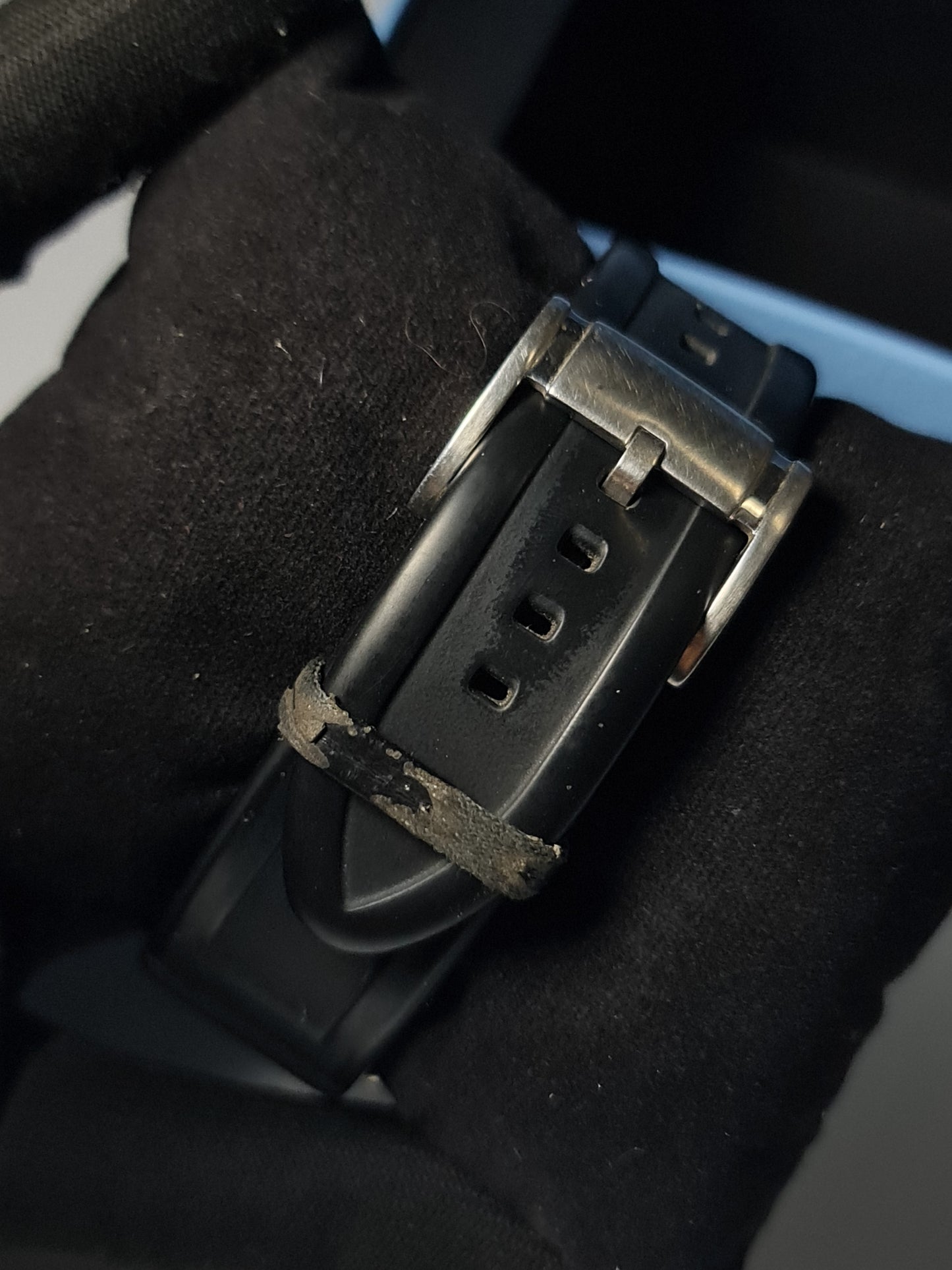 Fossil Men's Sport Chronograph Black Dial Silicone Watch