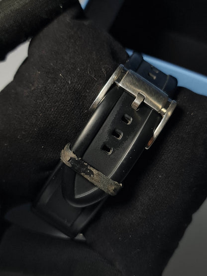 Fossil Men's Sport Chronograph Black Dial Silicone Watch