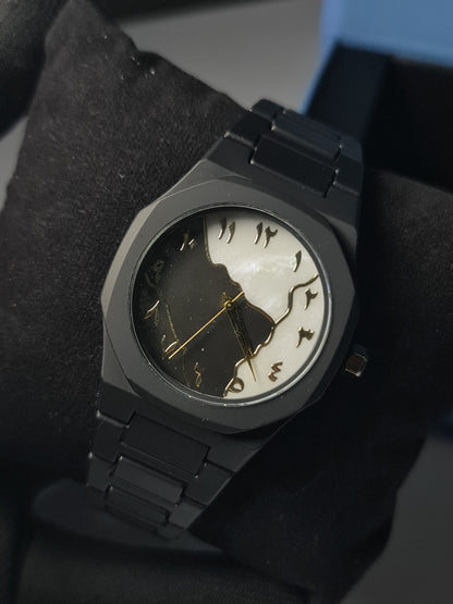 Arabic Aura Watch Marble Dial