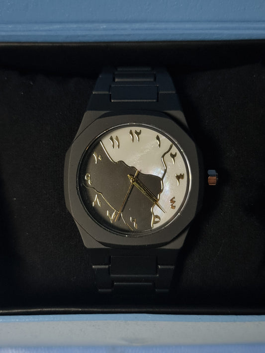 Arabic Aura Watch Marble Dial