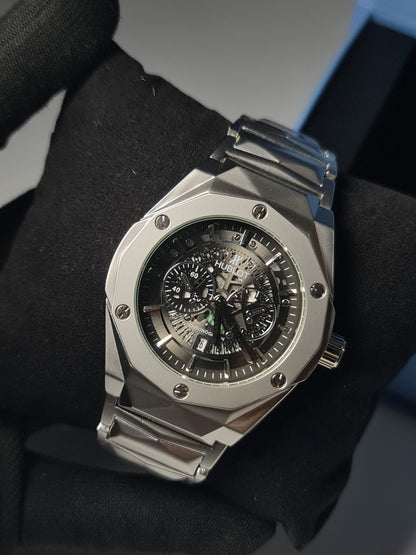 Hublot Diamond Cut Black Dial
