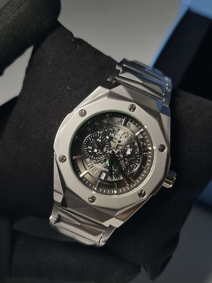 Hublot Diamond Cut Black Dial