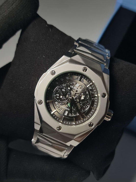 Hublot Diamond Cut Black Dial