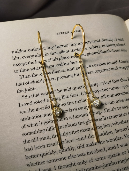 Premium Gold Hanging Earnings For Women